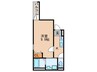 フジパレス三津屋Ⅵ番館 1Kの間取り