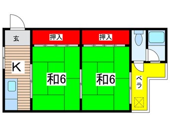 間取図 コーポ三谷