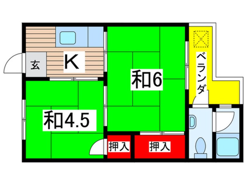 間取図 コーポ三谷