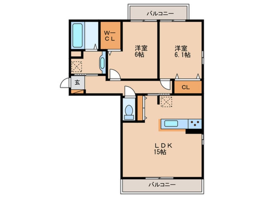 間取図 Cozy　Court竹中