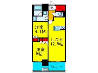 間取図 ＲＪＲ堺筋本町タワー(1308)