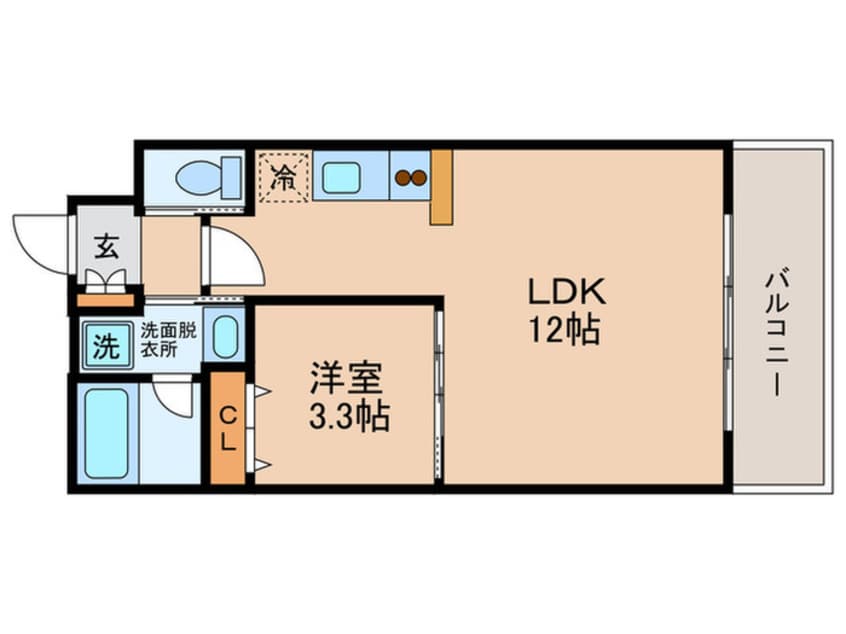 間取図 アーバネックス西長堀
