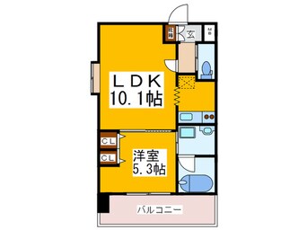 間取図 プレジオ南堀江