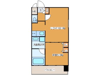 間取図 プレジオ南堀江