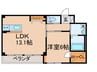フロンティア 1LDKの間取り