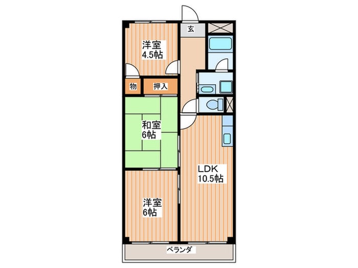 間取り図 レジデンス緑ケ丘