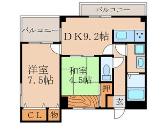 間取図 ＨＩＬＬ　ＴＯＰ