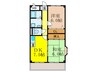 ロイヤルコ－ポ 2DKの間取り