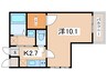 フジパレス立花町Ⅰ番館 1Kの間取り