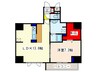 Calmtree上町台 1LDKの間取り