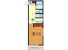 ストリ－ム 1Kの間取り
