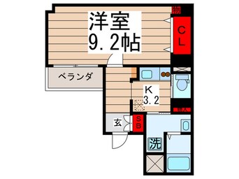 間取図 グロ－ハイツ南堀江