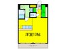 少林寺ＴＫハイツ 1Rの間取り