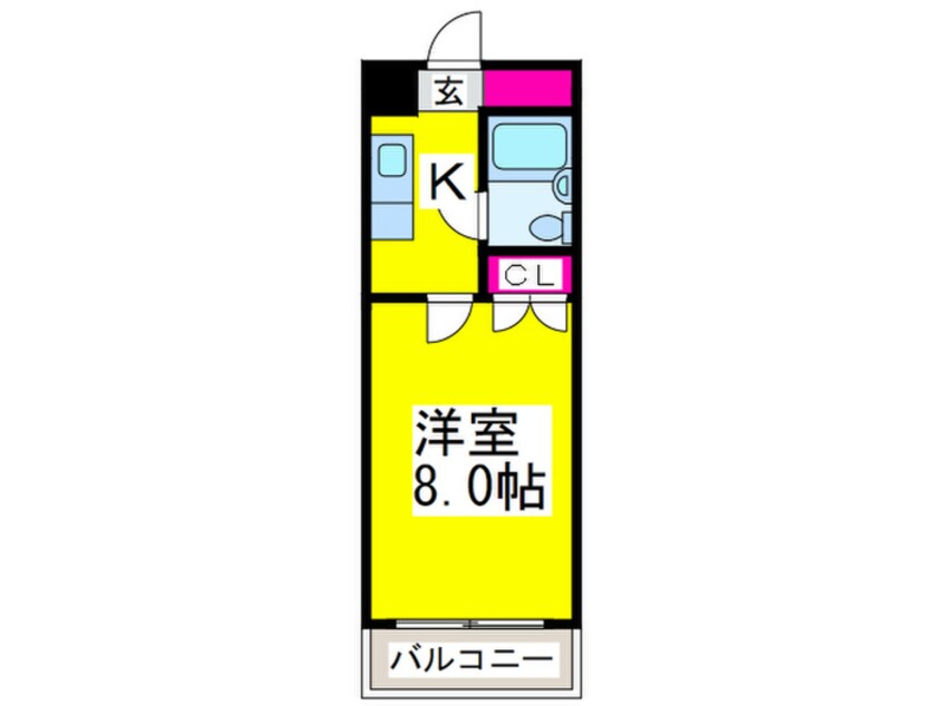 間取図 少林寺ＴＫハイツ