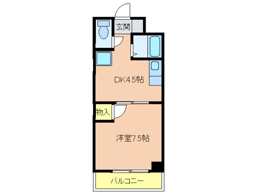 間取図 サンパレス北浦