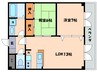 パークショア瀬田 2LDKの間取り