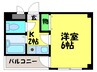 ＵＰ－ＲＯＡＲ 1Kの間取り