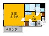 UresidenceUESHIO 1Kの間取り