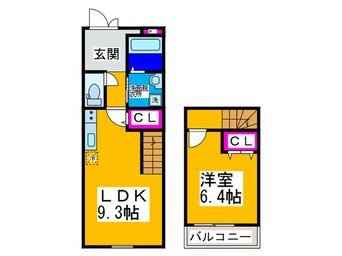 間取図 スリーハーブス狭山Ⅱ番館