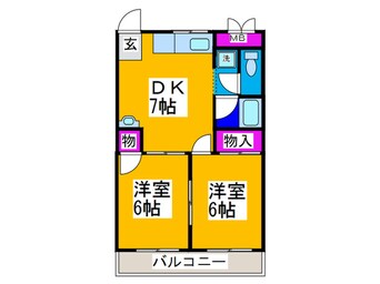 間取図 金岡コ－ポラス