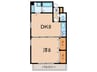 フォルム芦屋アヴァンセ 1DKの間取り