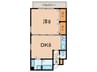 フォルム芦屋アヴァンセ 1DKの間取り