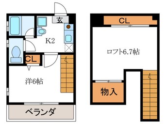 間取図 Ｖｉｎｅ　Ｏａｋ　Ｃｈｉｅｎｏ