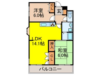 間取図 アンデュノ－ル千里