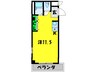 カ－サベラ旭 1Rの間取り