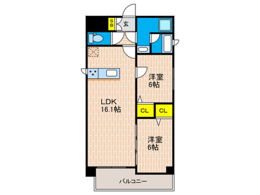 間取図 エクセレンス藤井