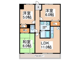 間取図 コ－ト諏訪森