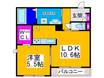 間取図 ブラウ　ツリー蔵前