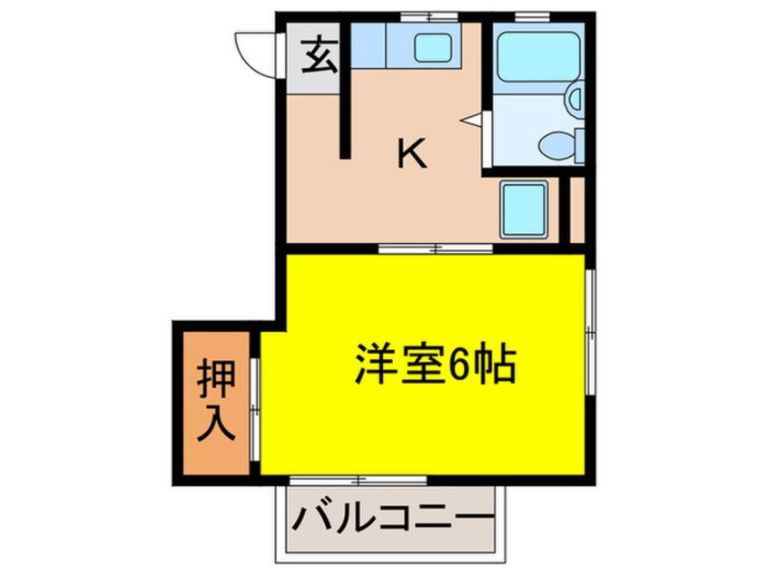 間取図 ハイム西取石Ａ