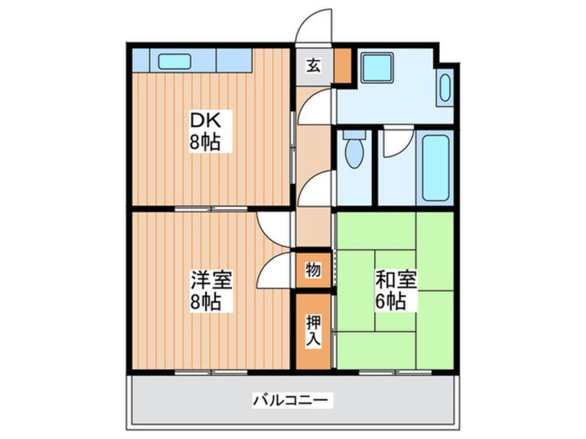 間取図 リ－フハイツ