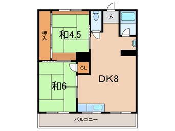 間取図 ジョイフル鈴蘭台(A棟)