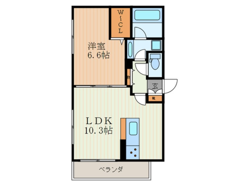 間取図 コア・ジュピター円町