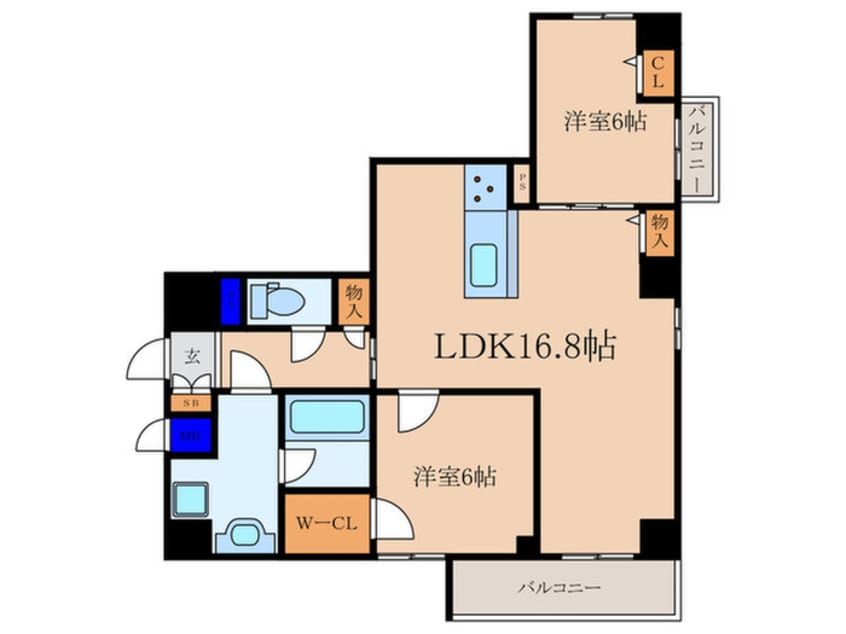 間取図 ウェスタ四条