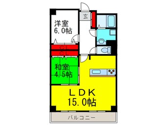 間取図 ベルメゾン山田