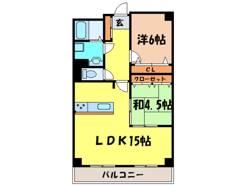 間取図 ベルメゾン山田