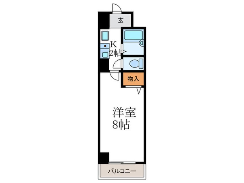 間取図 北白川モ－リシャス