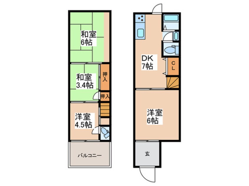 間取図 千本北２丁目戸建