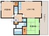 ゲイナーズヒル西館 2LDKの間取り