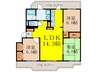 レジデンス山の手 3LDKの間取り