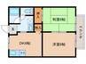 インパルス21 2DKの間取り