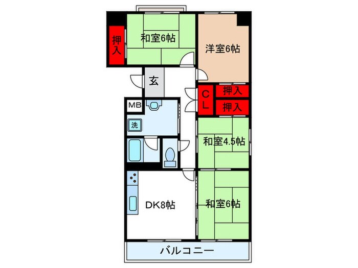 間取り図 第二玉一ハイツ