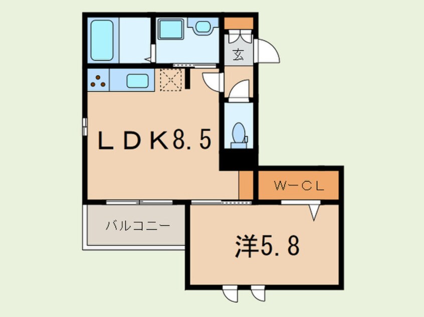 間取図 Ｃａｓａ本山中町