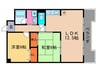 クレベ－ル 2LDKの間取り