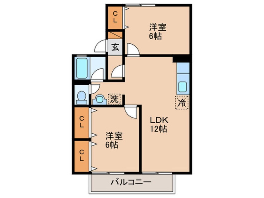 間取図 コンフォールK