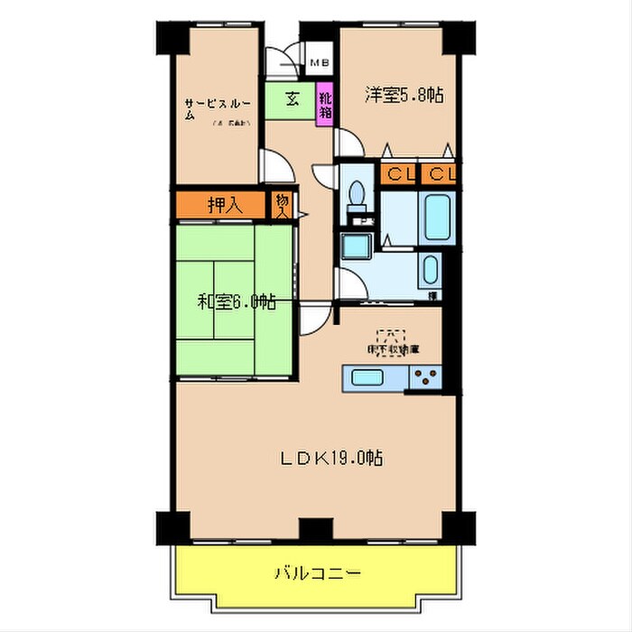 間取り図 コスモ北野田819