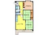 マンションサンプラザ２ 3LDKの間取り